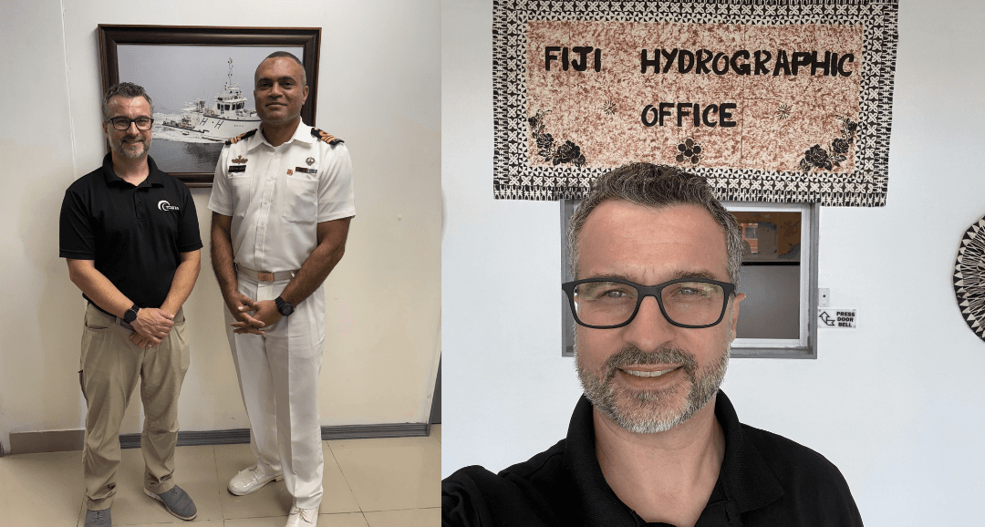 TCarta's Kyle Goodrich after facilitating a SDB training for the Fiji Hydrographic Office