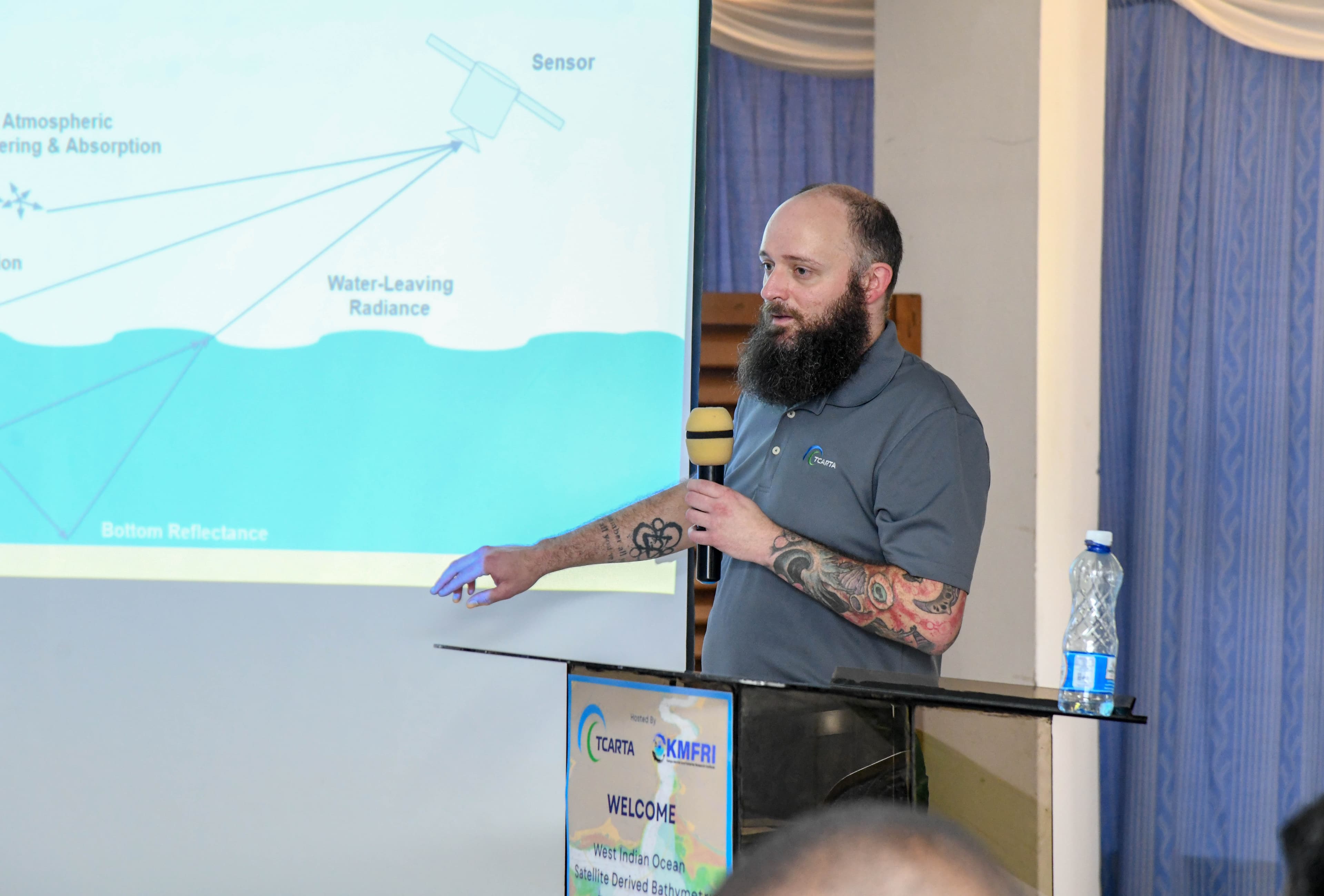 TCarta instructor speaking at a workshop